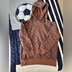 Tiny whales boys check hoodie size 6